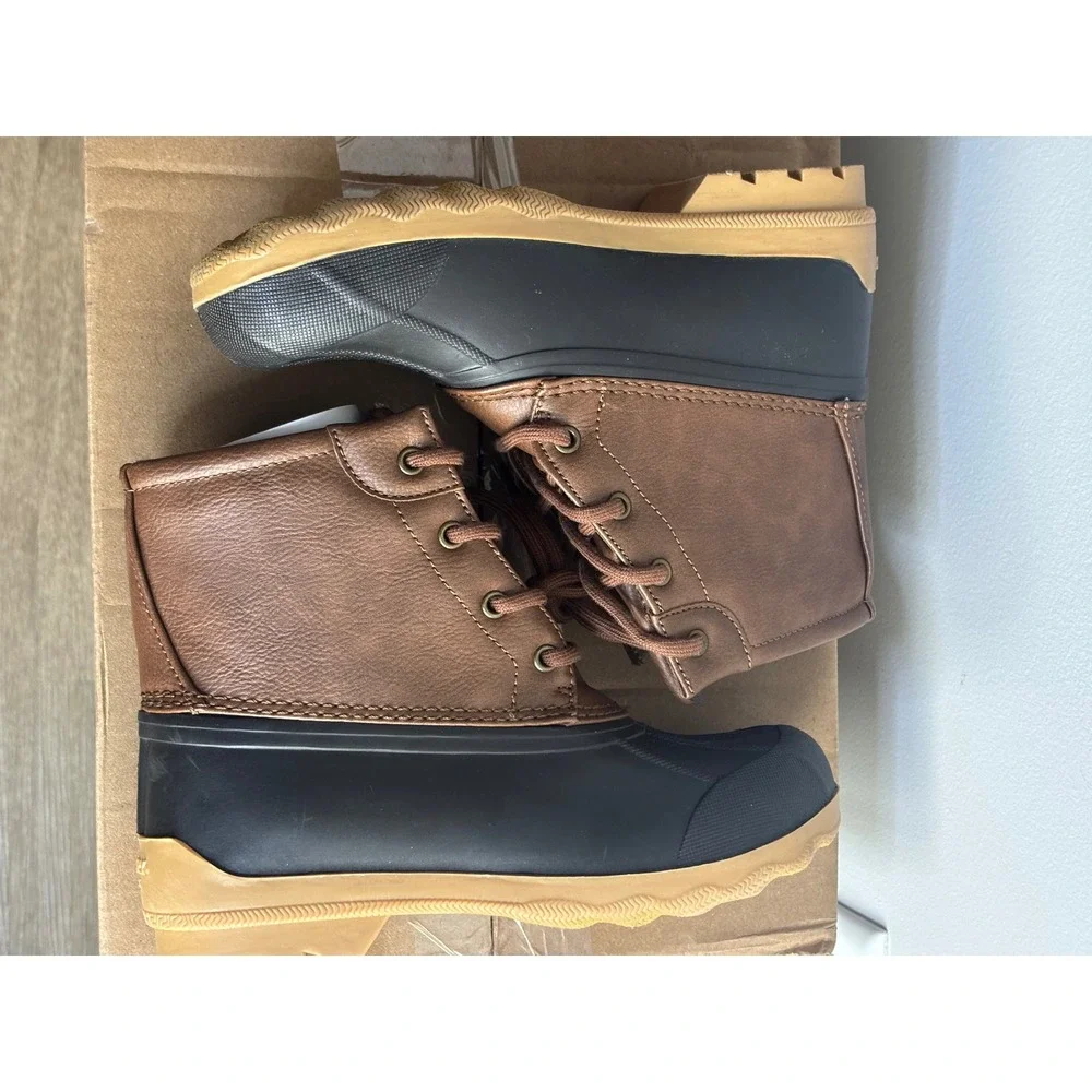 Sperry Brown Port Duck Boots Kids Size 2M